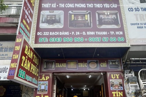 VIDEO SHOWROOM BÀN THỜ TÂM PHÚC HỒ CHÍ MINH: 222 BẠCH ĐẰNG, BÌNH THẠNH, THÀNH PHỐ HỒ CHÍ MINH.