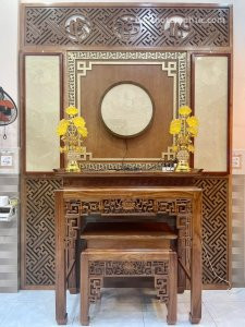 Tủ Thờ Hiện Đại Gỗ Gõ – TTG06