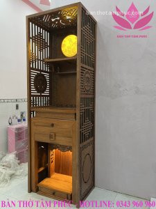 Tủ Thờ Hiện Đại Gỗ Hương Đá – TTHĐ08