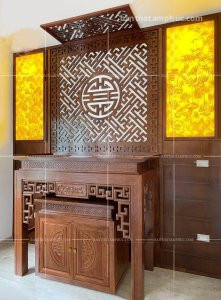 Tủ Thờ Hiện Đại Gỗ Sồi – TT06