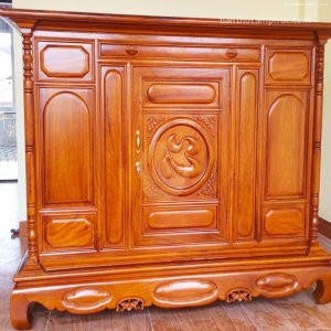Mẫu tủ thờ đẹp, tủ thờ gỗ, tủ thờ hiện đại gỗ sồi – TT09