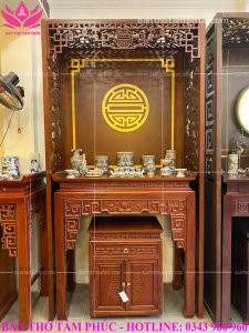 Tủ Thờ Hiện Đại Gỗ Gõ – TTG03