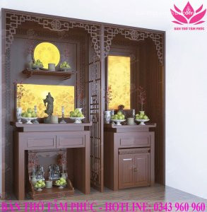 Tủ Thờ Hiện Đại Gỗ Gụ – TTGU01
