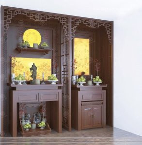 Tủ Thờ Hiện Đại Gỗ Gụ – TTGU01