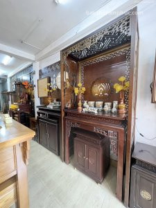 Tủ Thờ Hiện Đại Gỗ Gụ – TTGU02