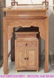 Tủ Thờ Hiện Đại Gỗ Hương Đá – TTHĐ01
