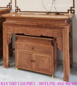 Tủ Thờ Hiện Đại Gỗ Hương Đá – TTHĐ05