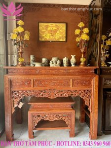 Tủ Thờ Hiện Đại Gỗ Hương Đá – TTHĐ06