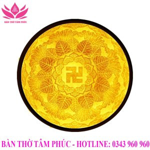 Tranh trúc chỉ Mandala TTC06