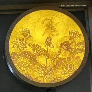 Tranh Giấy Dừa Hoa Sen TGD05