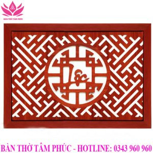 Tấm chống ám khói 61x41cm màu Nâu Chữ Lộc