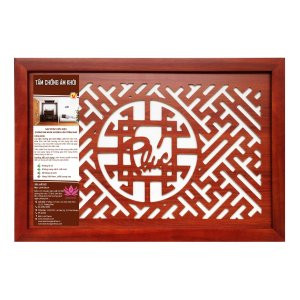 Tấm chống ám khói 61x41cm màu Nâu Chữ Phúc
