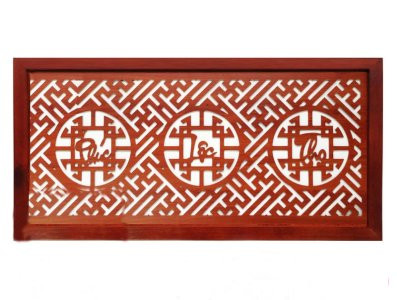 Tấm chống ám khói 81x41cm màu Nâu Chữ Phúc Lộc Thọ