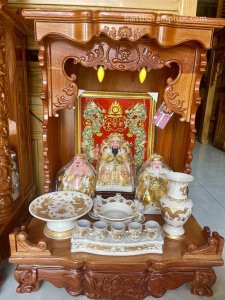 MẪU TƯỢNG PHẬT THẦN TIỀN MŨ RỒNG VÀNG TPTĐ23