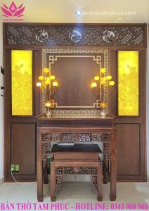 Model of Buddha worship room combined with ancestors A23