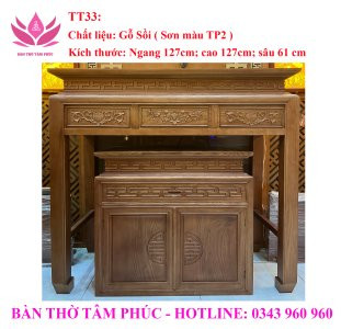 Tủ Thờ Hiện Đại Gỗ Sồi – TT33