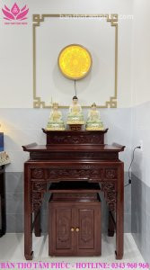 CẬP NHẬT HOÀN THIỆN KHÔNG GIAN THỜ TẠI NHÀ KHÁCH HÀNG CÔ HỒNG.