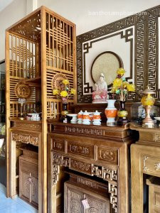 Tủ Thờ Hiện Đại Gỗ Sồi – TT39