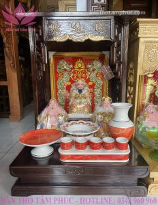 Bàn thờ thần tài ông địa gỗ sồi BD22