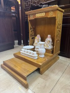 Bàn thờ thần tài ông địa gỗ sồi BD23