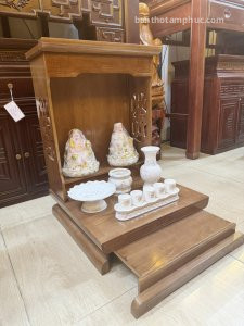 Bàn thờ thần tài ông địa gỗ sồi BD24
