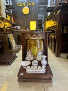 Bàn thờ thần tài ông địa gỗ sồi BD26