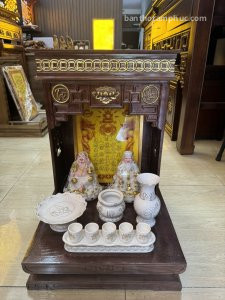 Bàn thờ thần tài ông địa gỗ sồi BD27