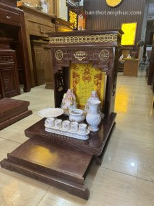 Bàn thờ thần tài ông địa gỗ sồi BD27