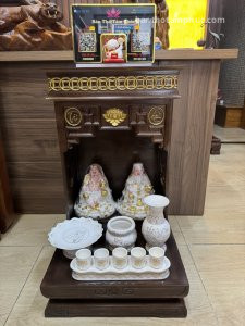 Bàn thờ thần tài ông địa gỗ sồi BD29