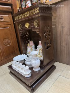 Bàn thờ thần tài ông địa gỗ sồi BD29