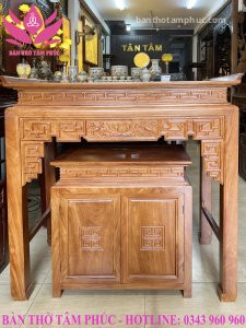 Tủ Thờ Hiện Đại Gỗ Gõ – TTG10
