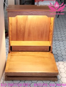 Bàn thờ thần tài ông địa gỗ sồi BD30