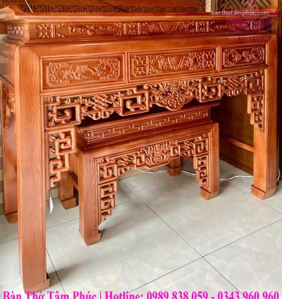 Tủ Thờ Hiện Đại Gỗ Sồi – TT43
