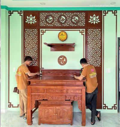 CẬP NHẬT HOÀN THIỆN KHÔNG GIAN THỜ TẠI NHÀ KHÁCH HÀNG CÔ PHƯƠNG.