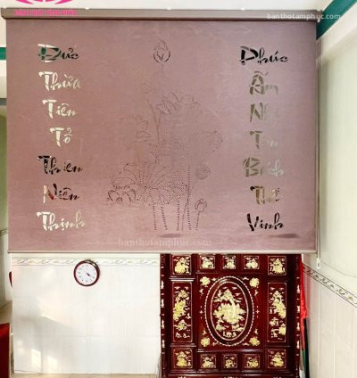 Rèm che bàn thờ Tâm Phúc, mẫu rèm che phòng thờ đẹp 12
