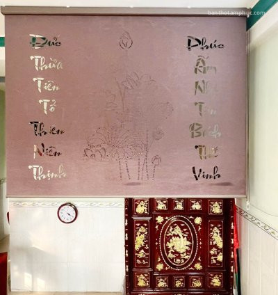 Rèm che bàn thờ Tâm Phúc, mẫu rèm che phòng thờ đẹp 12