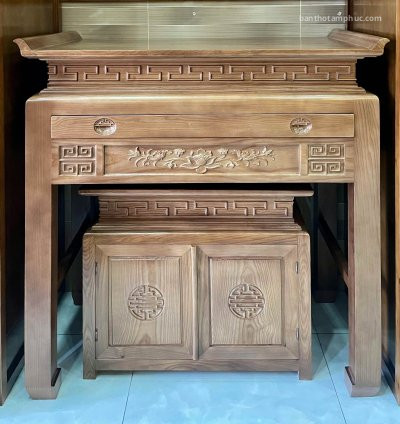 Tủ Thờ Hiện Đại Gỗ Sồi – TT54