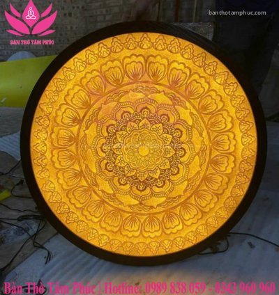 Tranh trúc chỉ Mandala TTC07