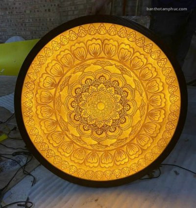 Tranh trúc chỉ Mandala TTC07