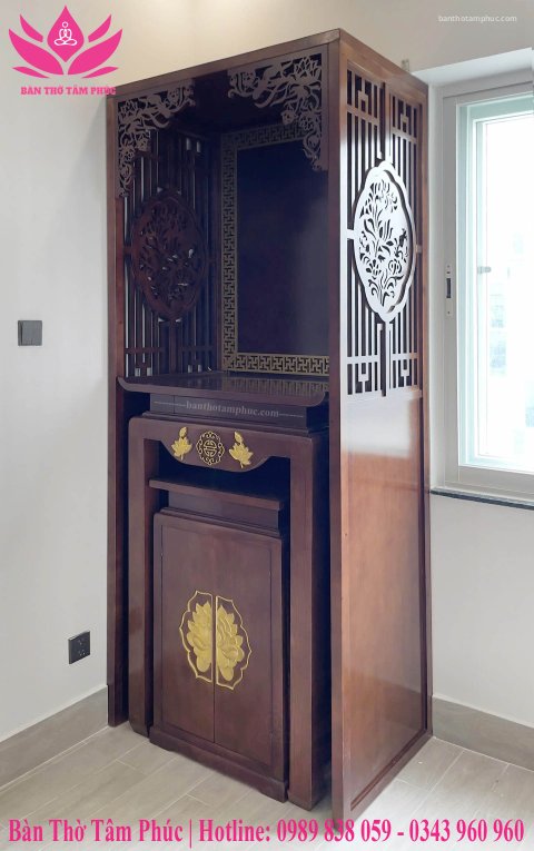 Tủ Thờ Hiện Đại Gỗ Sồi – TT02