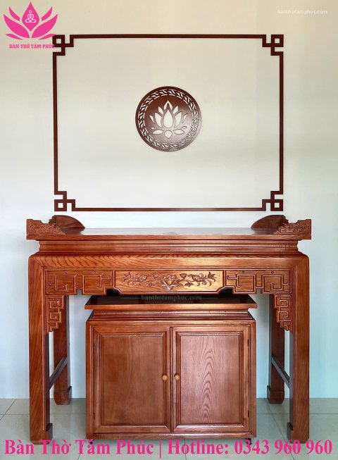 Tủ Thờ Hiện Đại Gỗ Sồi – TT04