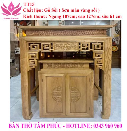 Tủ Thờ Hiện Đại Gỗ Sồi – TT06