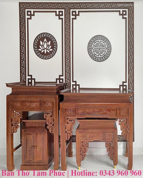 Tủ Thờ Hiện Đại Gỗ Hương Đá – TTHĐ02