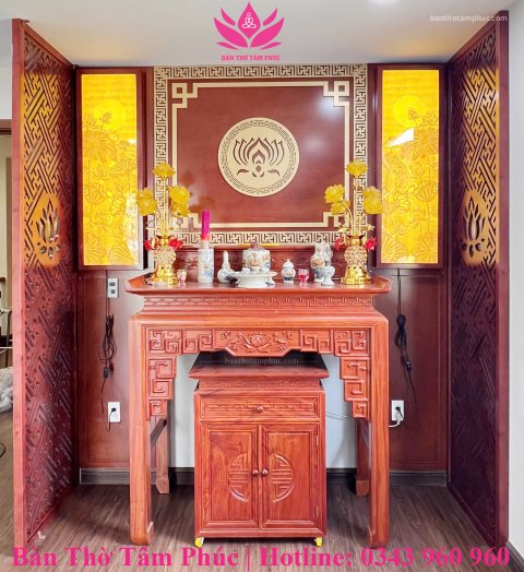 Tủ Thờ Hiện Đại Gỗ Hương Đá – TTHĐ01