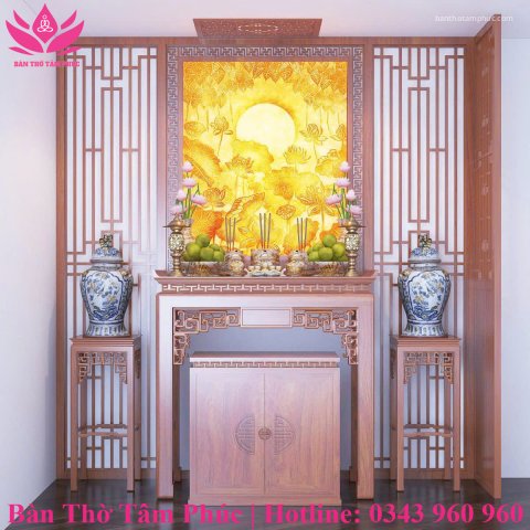 Tủ Thờ Hiện Đại Gỗ Hương Đá – TTHĐ05