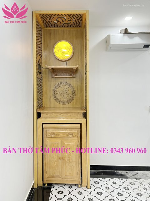 Tủ Thờ Hiện Đại Gỗ Sồi – TT11
