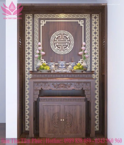 Tủ Thờ Hiện Đại Gỗ Sồi – TT13