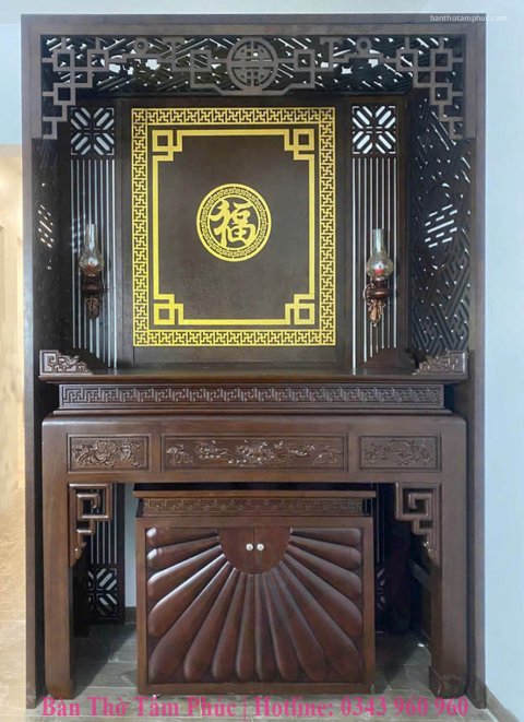 Tủ Thờ Hiện Đại Gỗ Sồi – TT15