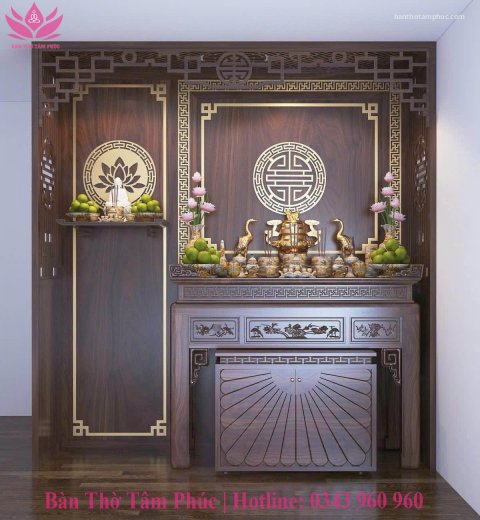 Tủ Thờ Hiện Đại Gỗ Sồi – TT15