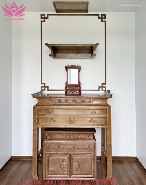 Tủ Thờ Hiện Đại Gỗ Sồi – TT16